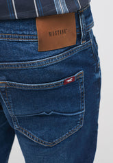 Mustang Oregon Tapered Męskie Spodnie Jeansowe Denim Blue 1013665 5000 783